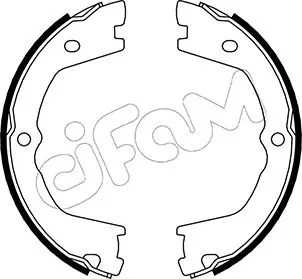 Brake Shoe Set, parking brake (153-086)