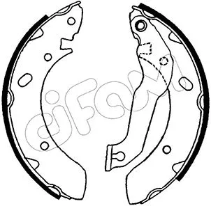 Brake Shoe Set (153-166)
