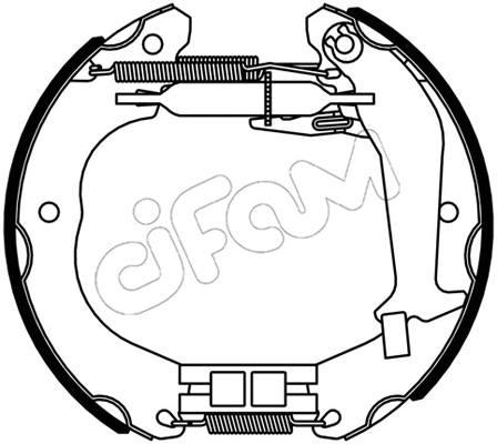 Brake Shoe Set (151-533)