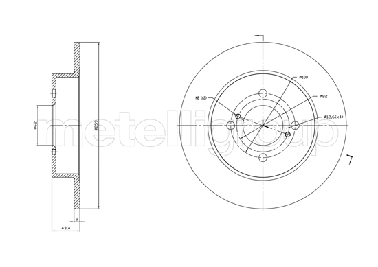 Brake Disc (800-1758C)