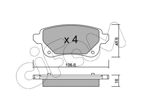Brake Pad Set, disc brake (822-1112-0)