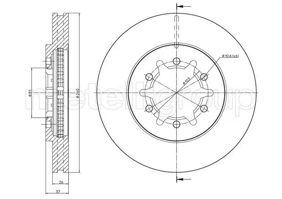 Brake Disc (800-1571)