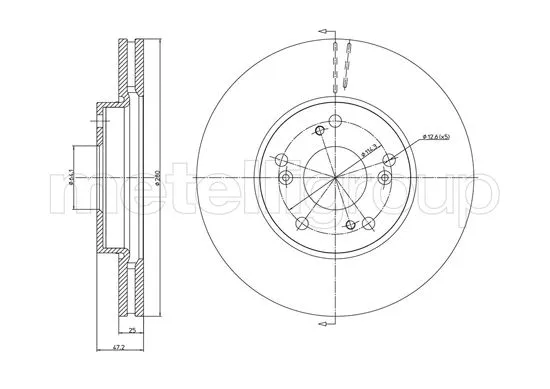 Brake Disc (800-1373C)
