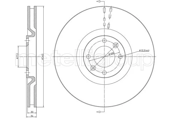 Brake Disc (800-1483C)