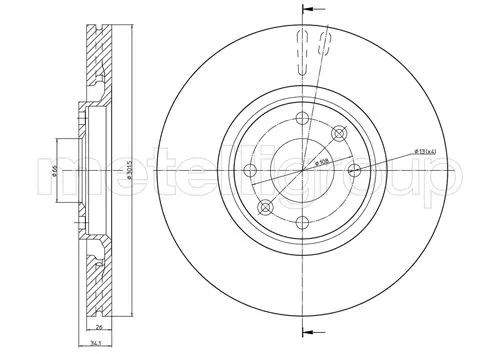 Brake Disc (800-751C)