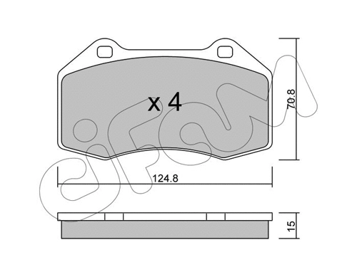 Brake Pad Set, disc brake (822-651-0)