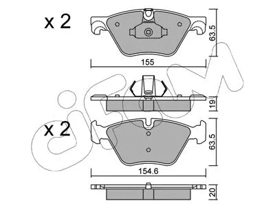 Brake Pad Set, disc brake (822-917-0)