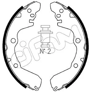 Brake Shoe Set (153-256)