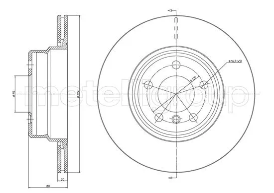 Brake Disc (800-1682C)