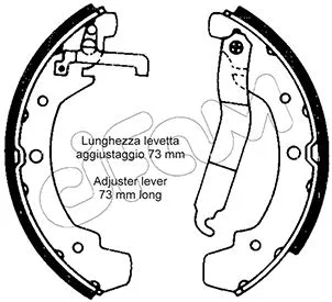 Brake Shoe Set (153-466)