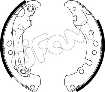 Brake Shoe Set (153-721)