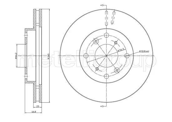 Brake Disc (800-1696C)