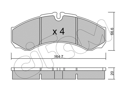 Brake Pad Set, disc brake (822-212-6)