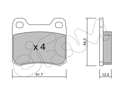 Brake Pad Set, disc brake (822-092-0)