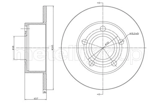 Brake Disc (800-395C)