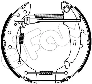 Brake Shoe Set (151-422)