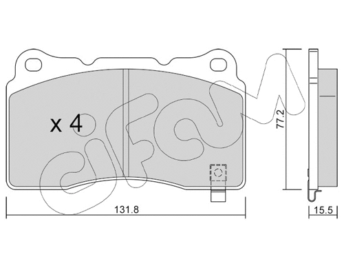 Brake Pad Set, disc brake (822-288-8)