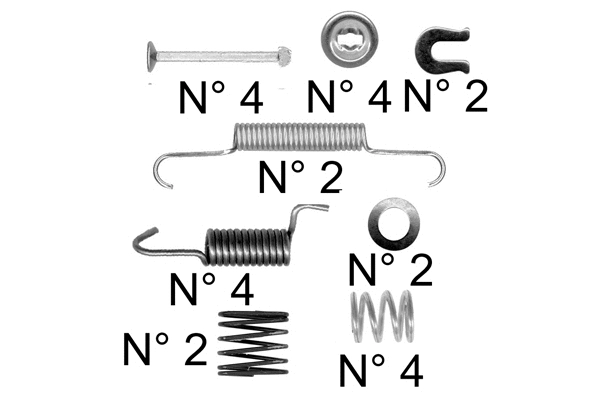 Accessory Kit, brake shoes (K457)
