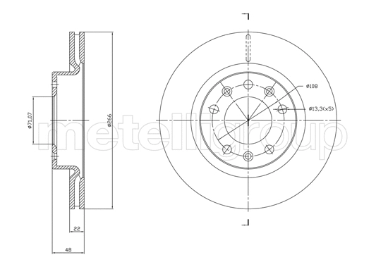 Brake Disc (800-1765C)