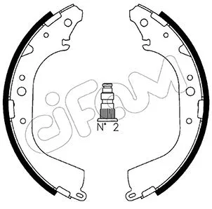 Brake Shoe Set (153-421)