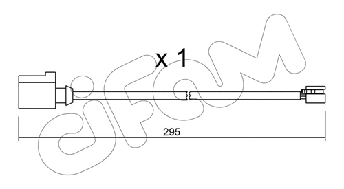 Warning Contact, brake pad wear (SU.273)