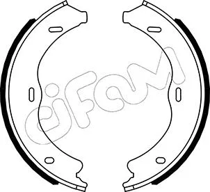 Brake Shoe Set, parking brake (153-507)