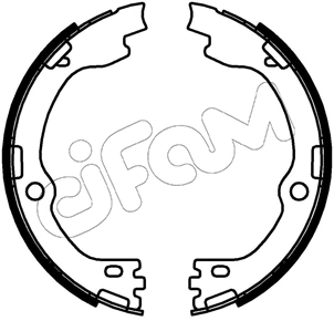 Brake Shoe Set, parking brake (153-738)