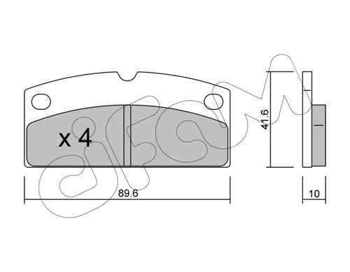 Brake Pad Set, disc brake (822-767-0)