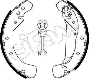 Brake Shoe Set (153-311)