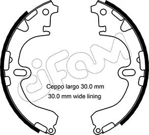Brake Shoe Set (153-422)