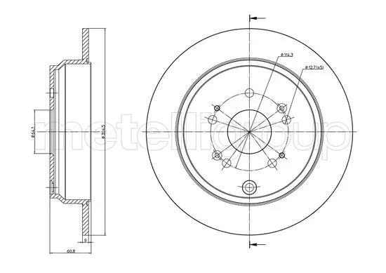 Brake Disc (800-1135C)