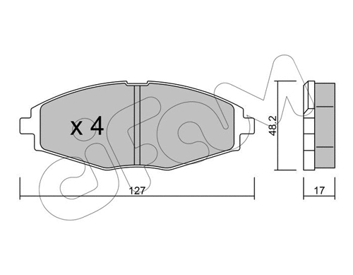 Brake Pad Set, disc brake (822-293-0)