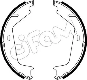 Brake Shoe Set, parking brake (153-479)