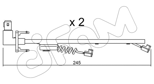 Warning Contact, brake pad wear (SU.183K)