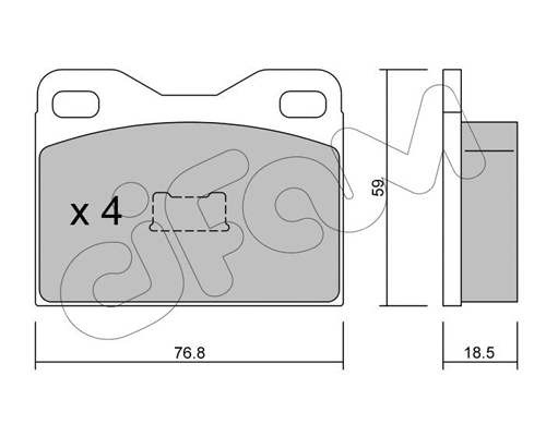Brake Pad Set, disc brake (822-015-2)