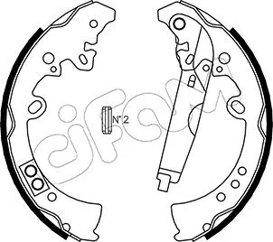 Brake Shoe Set (153-445)