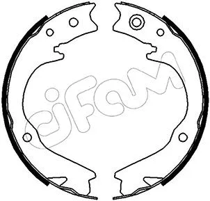 Brake Shoe Set, parking brake (153-388)