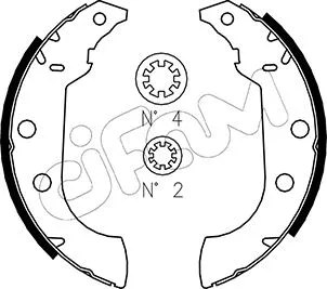 Brake Shoe Set (153-323)
