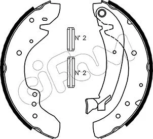 Brake Shoe Set (153-072)