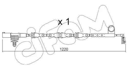 Warning Contact, brake pad wear (SU.256)