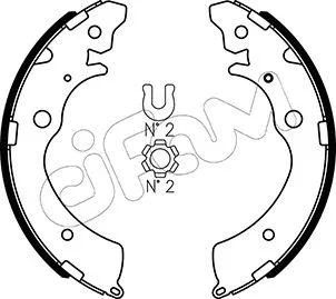 Brake Shoe Set (153-154)