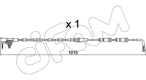 Warning Contact, brake pad wear (SU.357)
