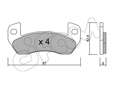 Brake Pad Set, disc brake (822-925-0)