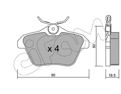 Brake Pad Set, disc brake (822-113-0)