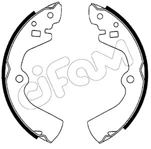 Brake Shoe Set (153-277)