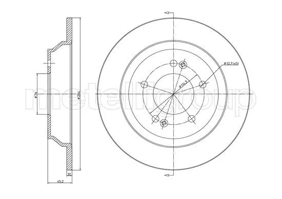 Brake Disc (800-1514C)