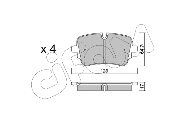 Brake Pad Set, disc brake (822-1130-1)