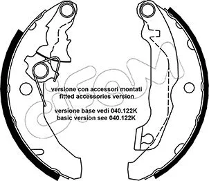 Brake Shoe Set (153-131Y)