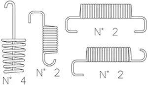 Accessory Kit, brake shoes (K440)
