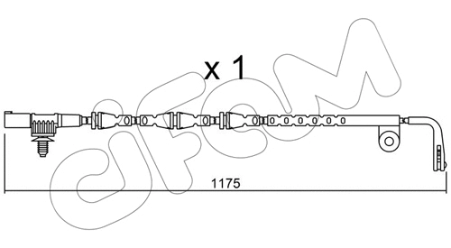 Warning Contact, brake pad wear (SU.228)